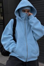 سوییشرت نینجایی دو کلاهه داخل کرک کد904 - Image 5